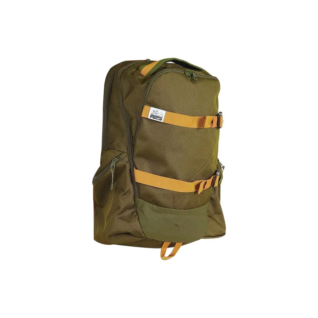 PUMA Polyester Backpack Regular Unisex Green