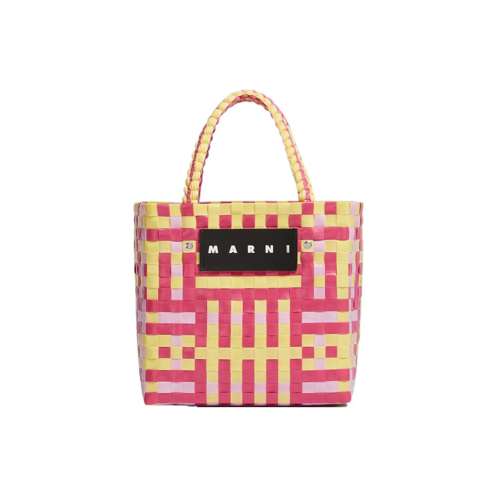 Marni Basket Series Полипропиленовая Сумка-тоут Сумка для покупок Сумка Обычная Женская Мягкий Розовый