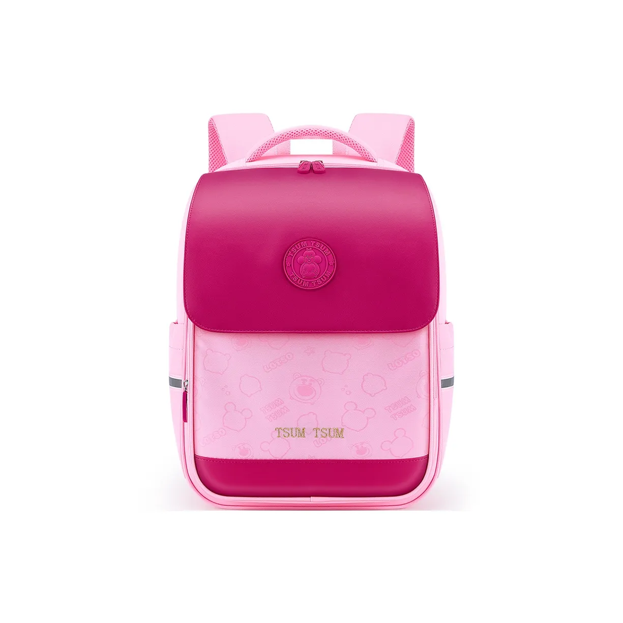 Disney Strawberry Bear Series Полиэстер Рюкзак Для Детей Маленький Детский Красный Зеленый