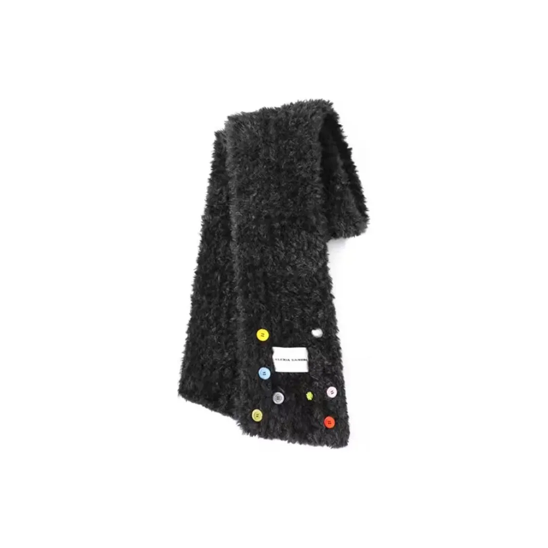 Alexia Sandra Полиэстер Трикотаж Шарфы Унисекс Черный