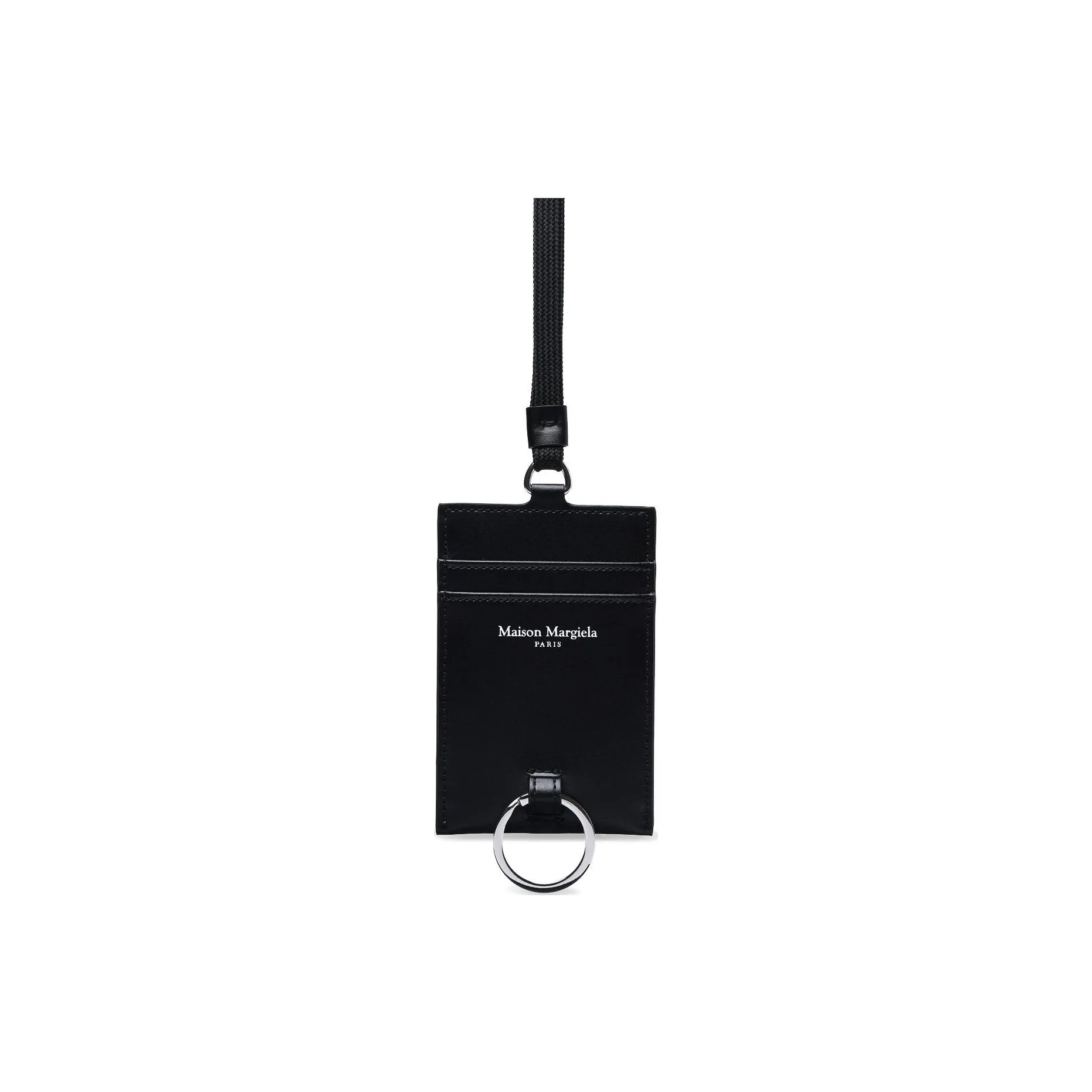 Maison Margiela Logo Printed Neck Strap Cardholder