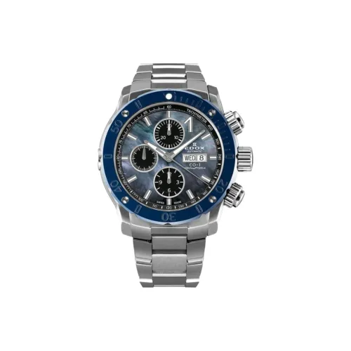 EDOX Автоматический Механический Часы Мужские Movement 45 мм Жемчужная Раковина Цвет