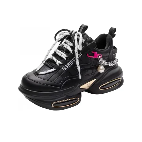 YGK Толстоподошвенные кроссовки Low Top Черные Женские
