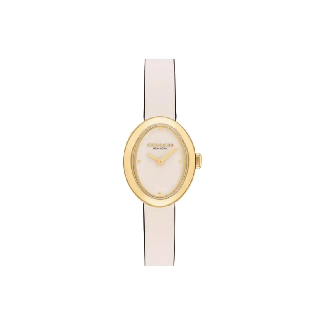 COACH Наручные часы Кварцевый механизм Кожаный ремешок 22,5 мм Розовый циферблат Женские часы