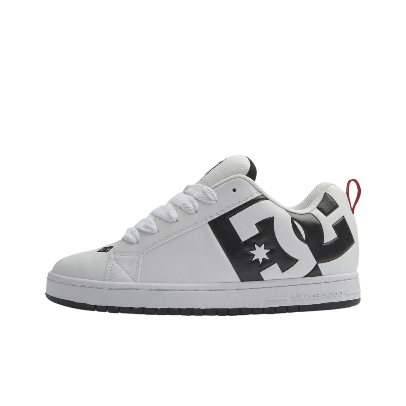 DC Shoes Low Top Skateboard Shoes Men's White Black