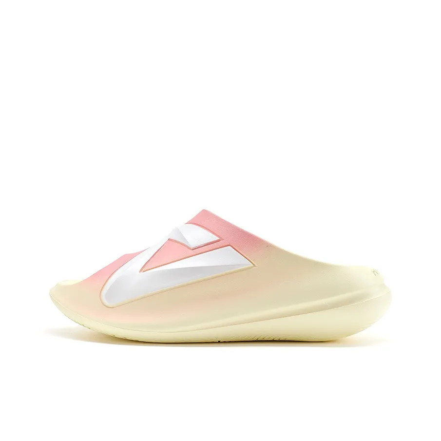 PEAK EVA Leather Patchwork Graffiti Slip Resistant Abrasion Resistant Slide Slippers Unisex Pink Yellow