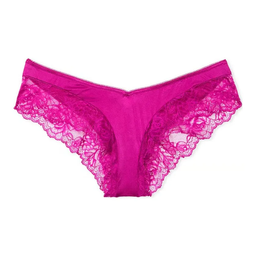 Victoria's Secret Очень Сексуальный Strappy Фурнитура Cheeky Panty Необычный Розовый Нижнее белье Женские 1 Пачка Ярко-розовый