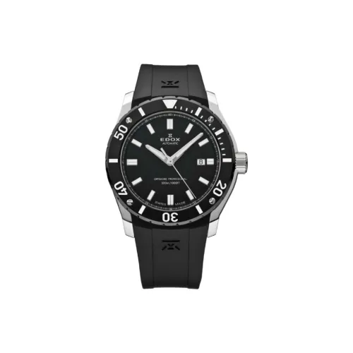 EDOX Автоматический Механический Часы Мужские Movement 43 мм Черные