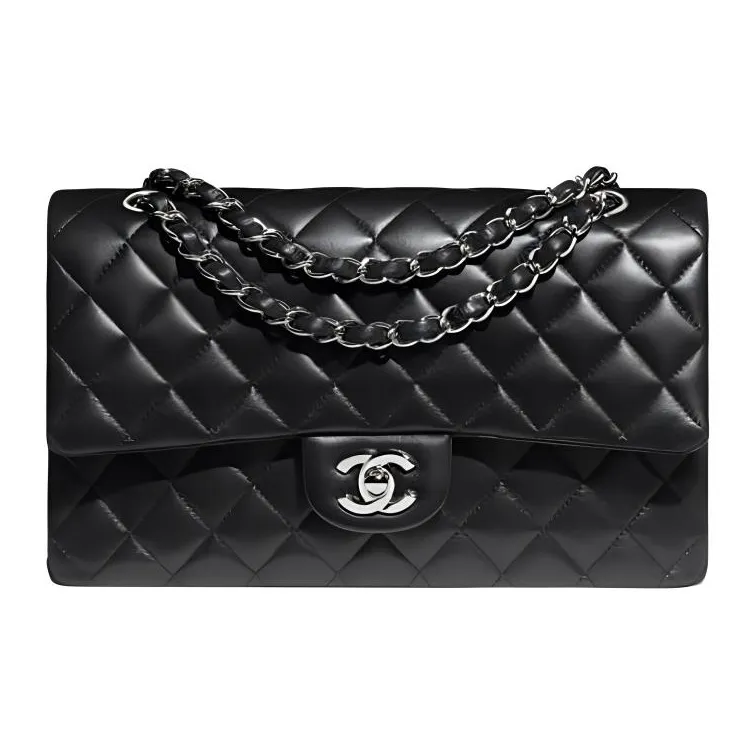 CHANEL Classic Flap CF Sheepskin Flap Bag, Chain Bag, Crossbody Bag, Shoulder Bag Women's Black