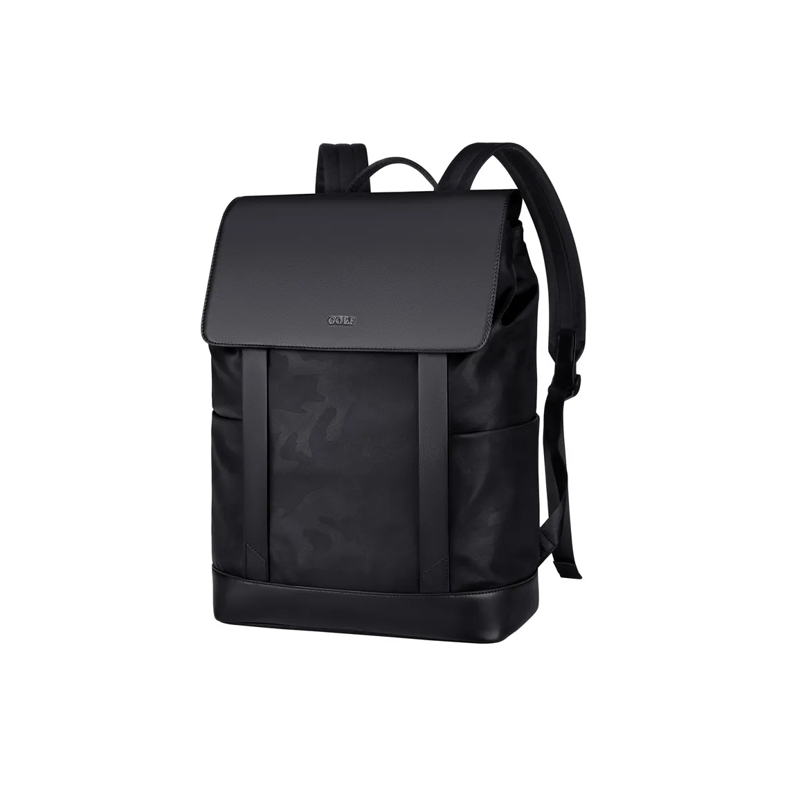 GOLF Fabric, Synthetic Leather Backpack Men's Black