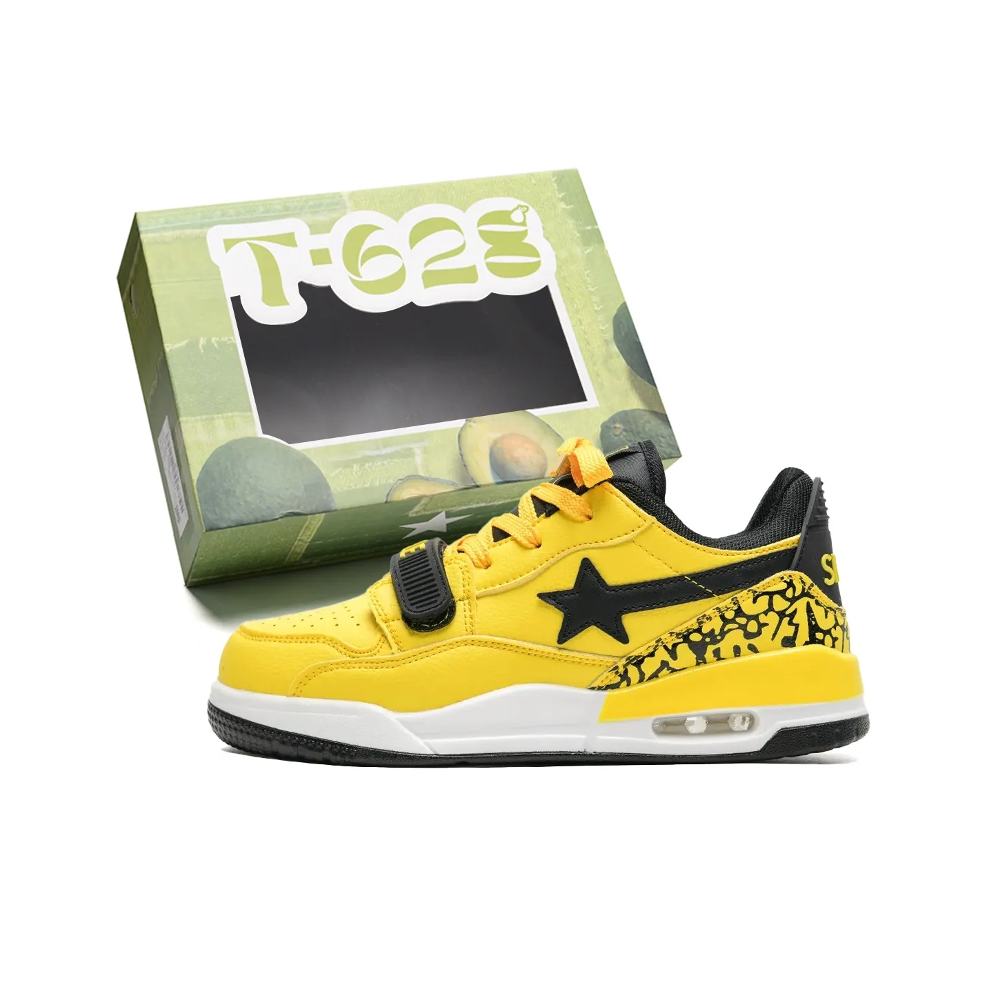 T628 Slip-resistant визуально увеличивающие рост низкие кроссовки для скейтбординга унисекс