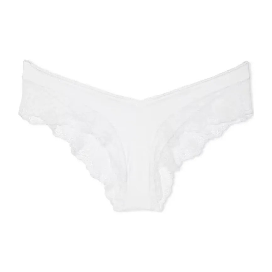 Victoria's Secret Very Sexy Strappy Фурнитура Cheeky Panty VS Белый Трусики-бикини Женские 1 Пачка Белый