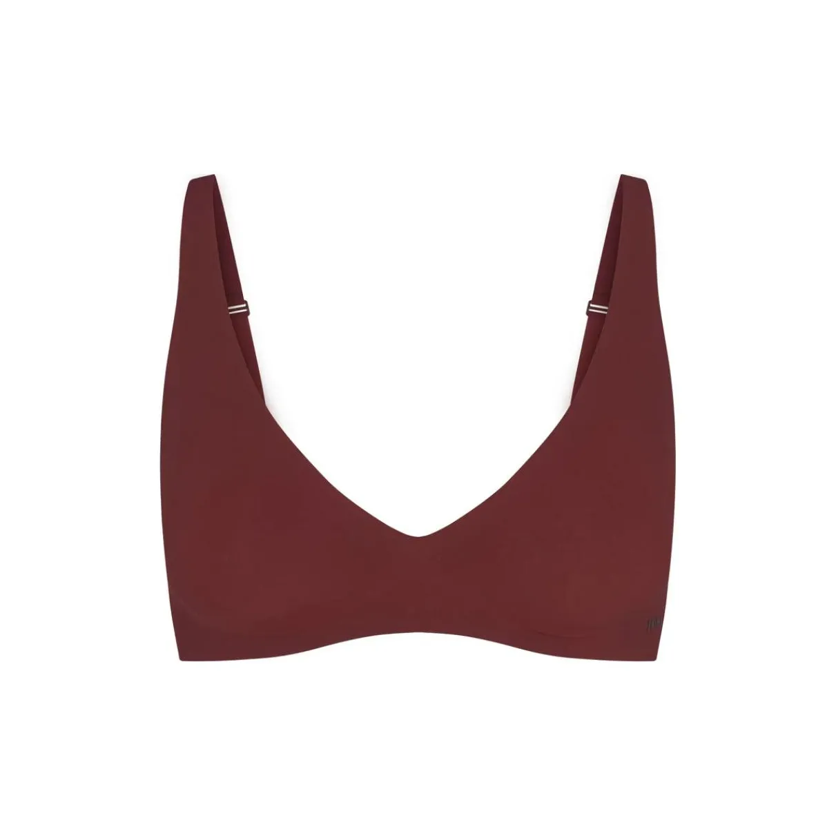 SKIMS NAKED PLUNGE BRALETTE Bra Women's 1 Pack OXBLOOD/Ox Blood