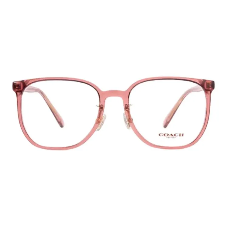 COACH Пластиковая оправа Квадратные Оправы для очков Унисекс Розовый
