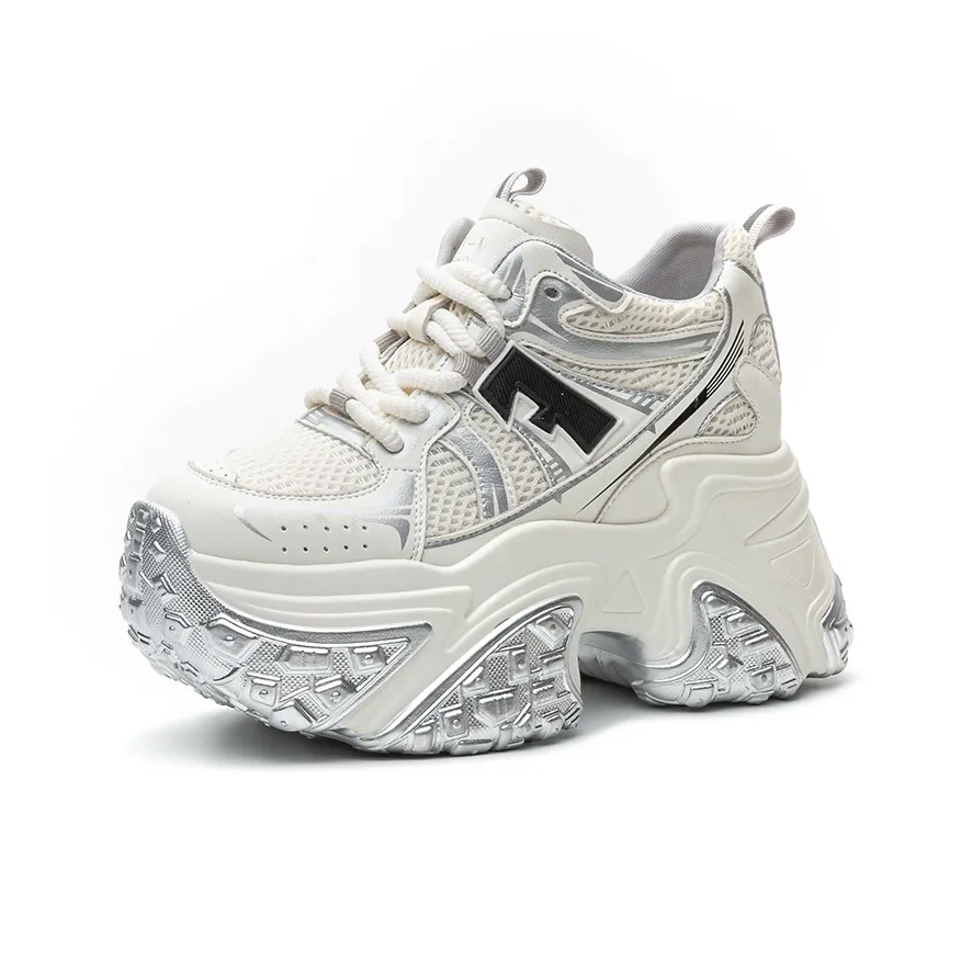 Shoe Cabinet Floral Language Low Top Chunky Sneakers Women's