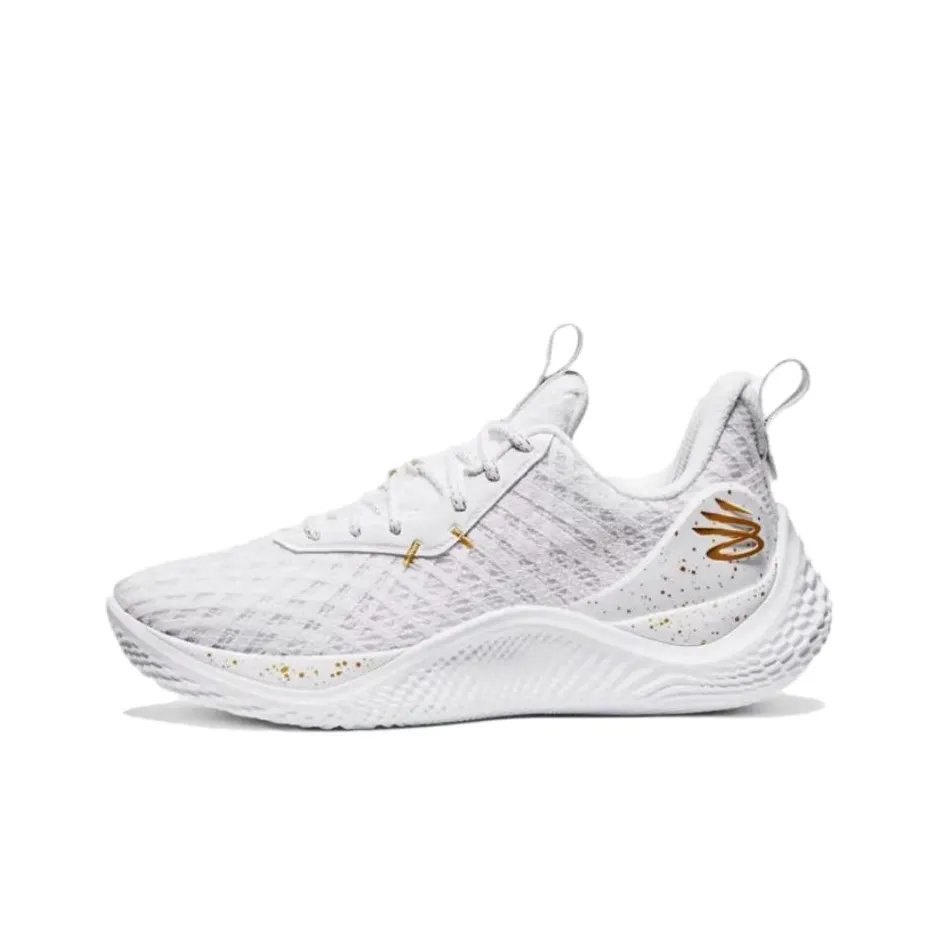 Under Armour Curry Flow 10 Team White Metallic Gold