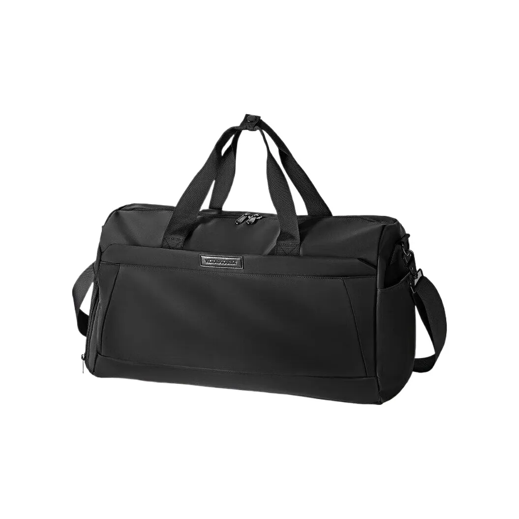 Victorian Traveler Polyester Travel Bag, Gym Bag, Crossbody Bag Unisex Black
