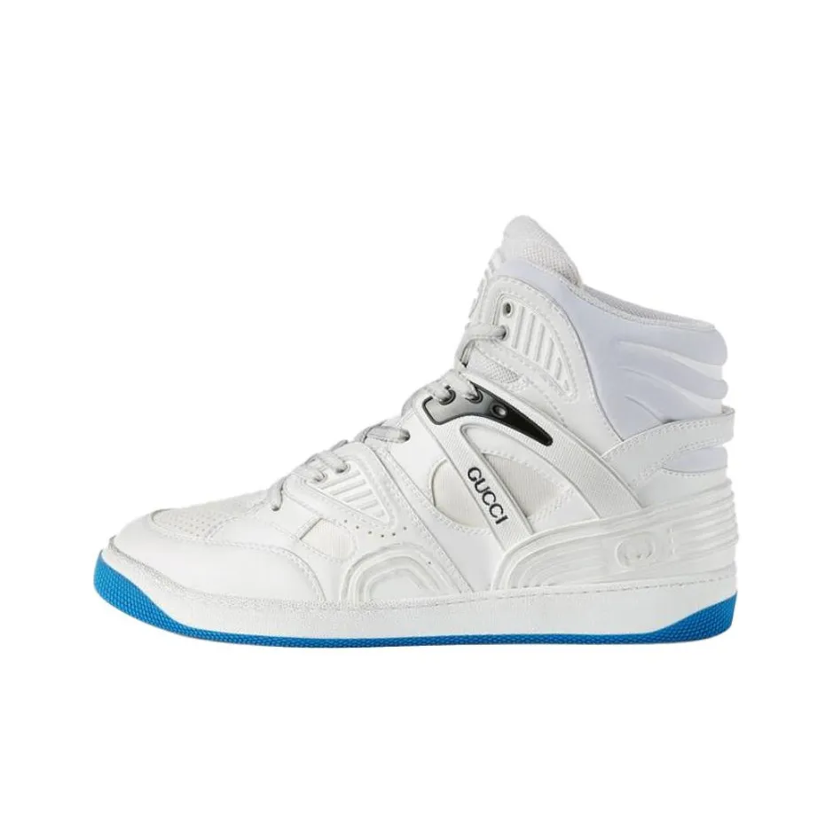 GUCCI Basket High Sneaker 'White Blue'