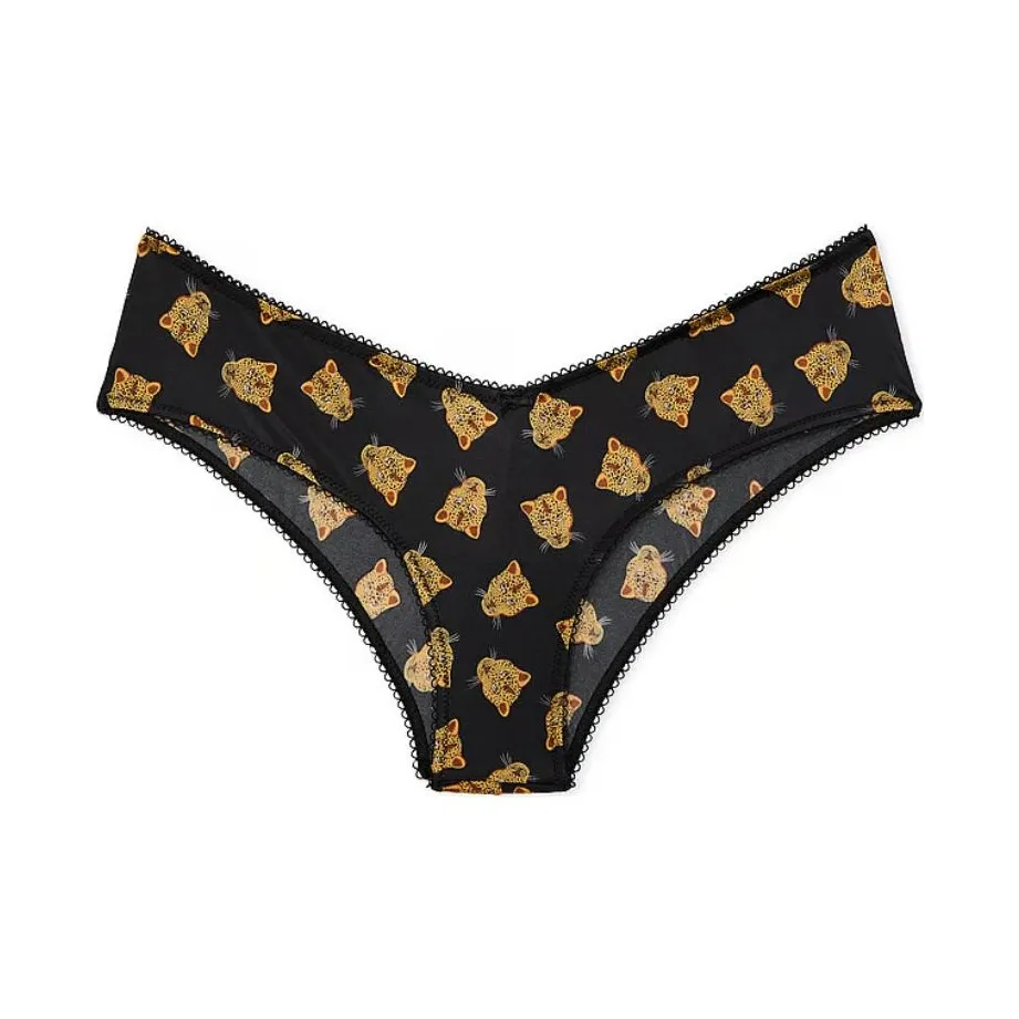 Victoria's Secret Very Sexy Strappy Фурнитура Cheeky Panty B J Нижнее белье Женские 1 упаковка Черный Jaguar