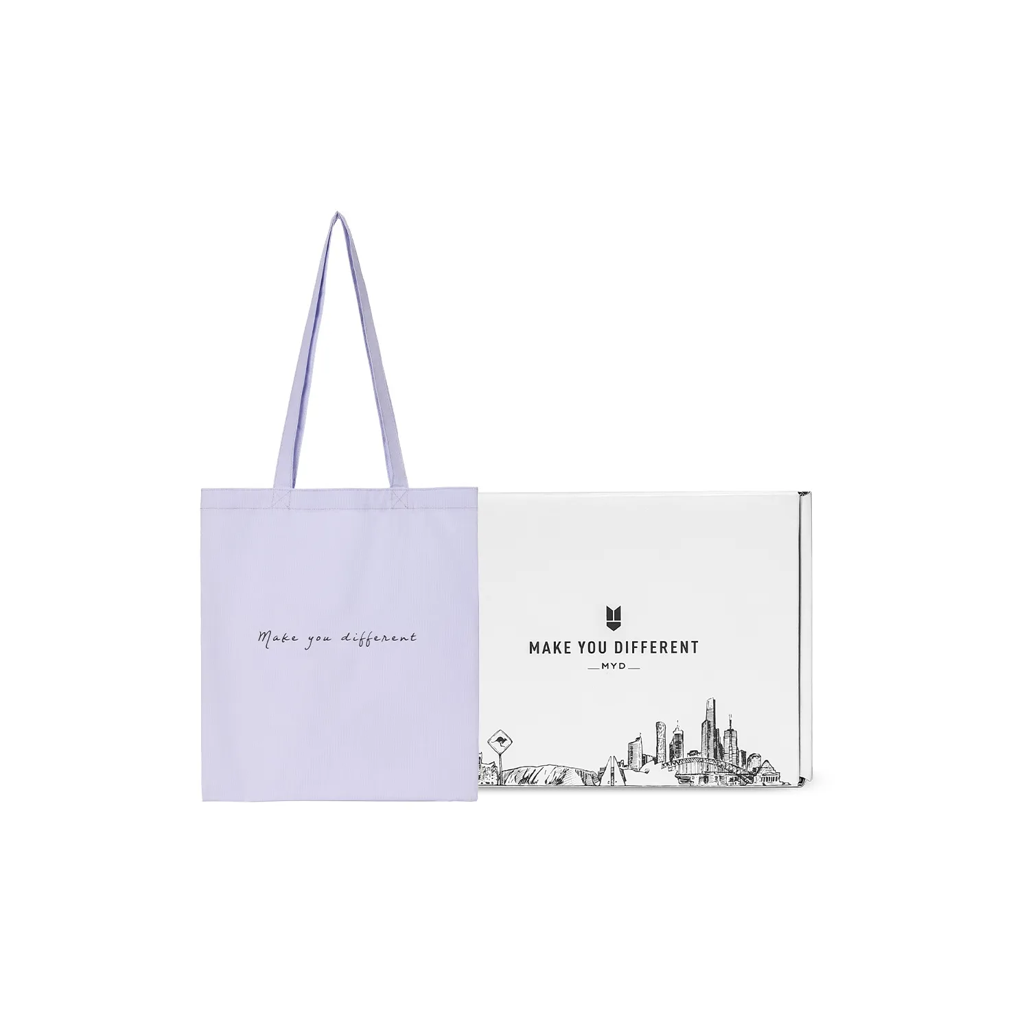 MYD Полиэстер Lunch Box Сумка Сумка для Коммутации Сумка через плечо Большая Унисекс Фиолетовая Небесно-синяя