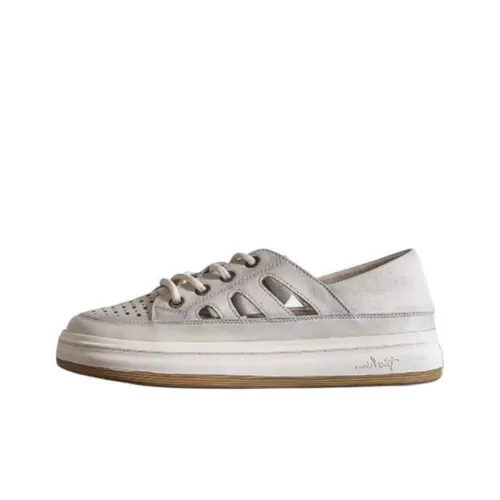 YGK Кроссовки для скейтбординга Low Top Экрю Женские