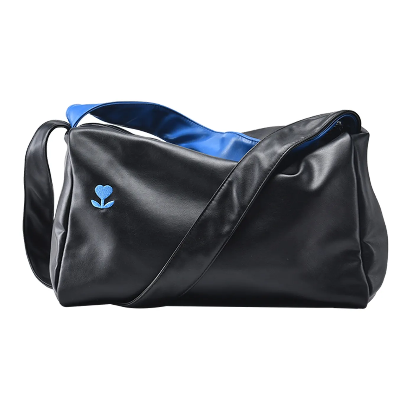 LOVVVVE ПУ (полиуретан) Маленькая квадратная сумка одно плечо обычная унисекс черный синий