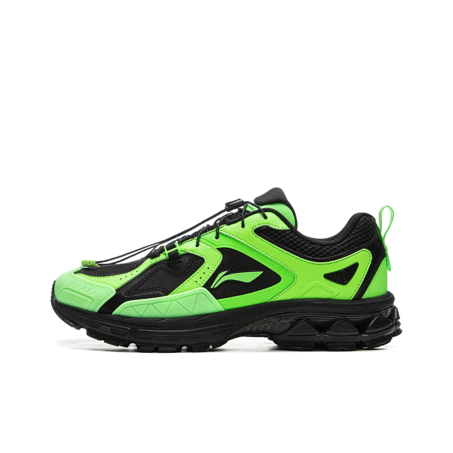LiNing Support 2.0 Trail V2 Support Wear Resistant Slip Resistant Low Top Running Shoes Men's Black Green