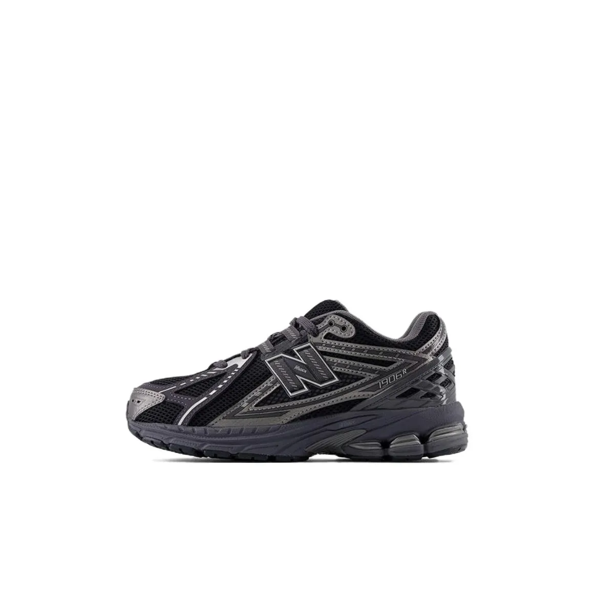 New Balance NB 1906R Anti Slip Wear Resistant Low Top Kids Lifestyle Shoes Black Gray Color Kids'