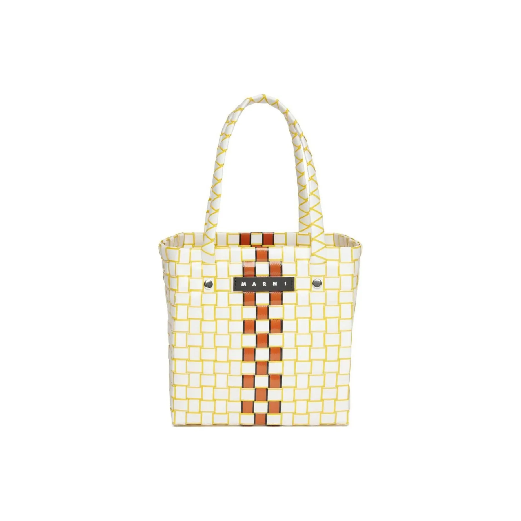 MARNI Kids Box Logo Patch Tote Bag