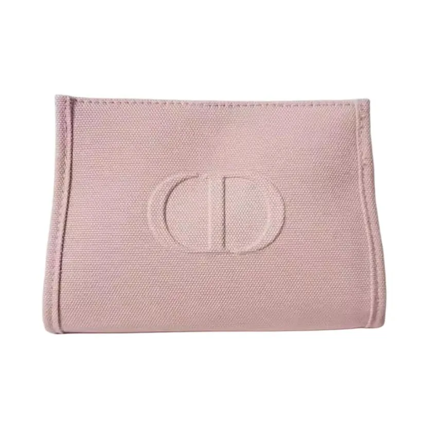 DIOR Розовый Холст Маленький Размер Косметичка Хранение