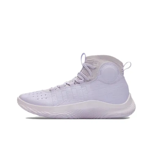 Under Armour Curry 4 Баскетбольные кроссовки Высокие Светло-фиолетовые Унисекс