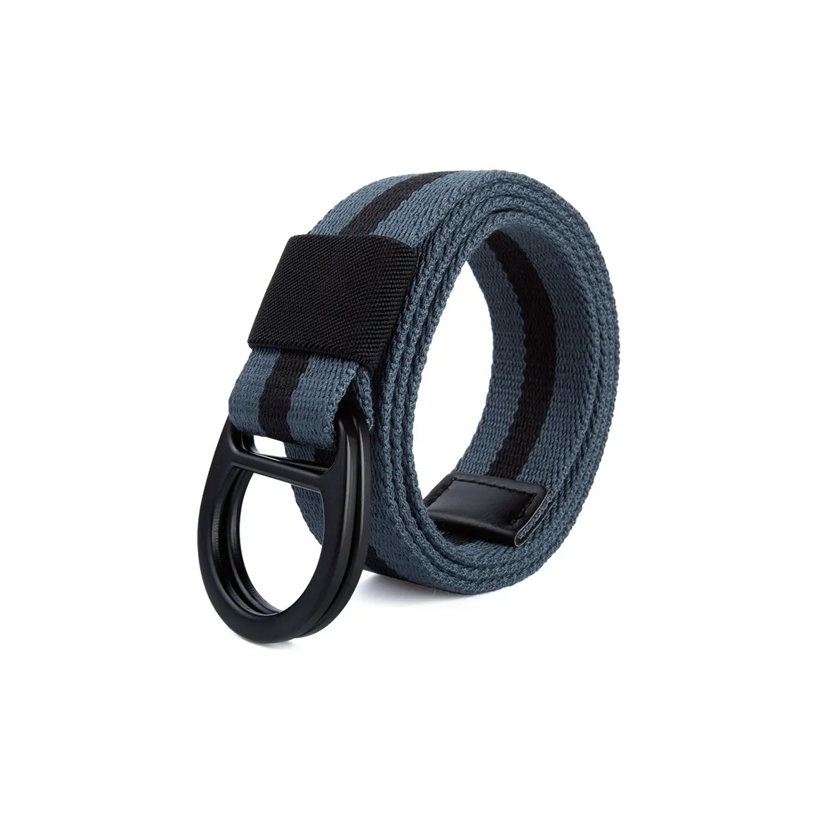 Mulinsen Color Blocking Double Ring Buckle Teenagers Korean Style Jeans Decoration Belt Canvas Belt Unisex 3.8cm
