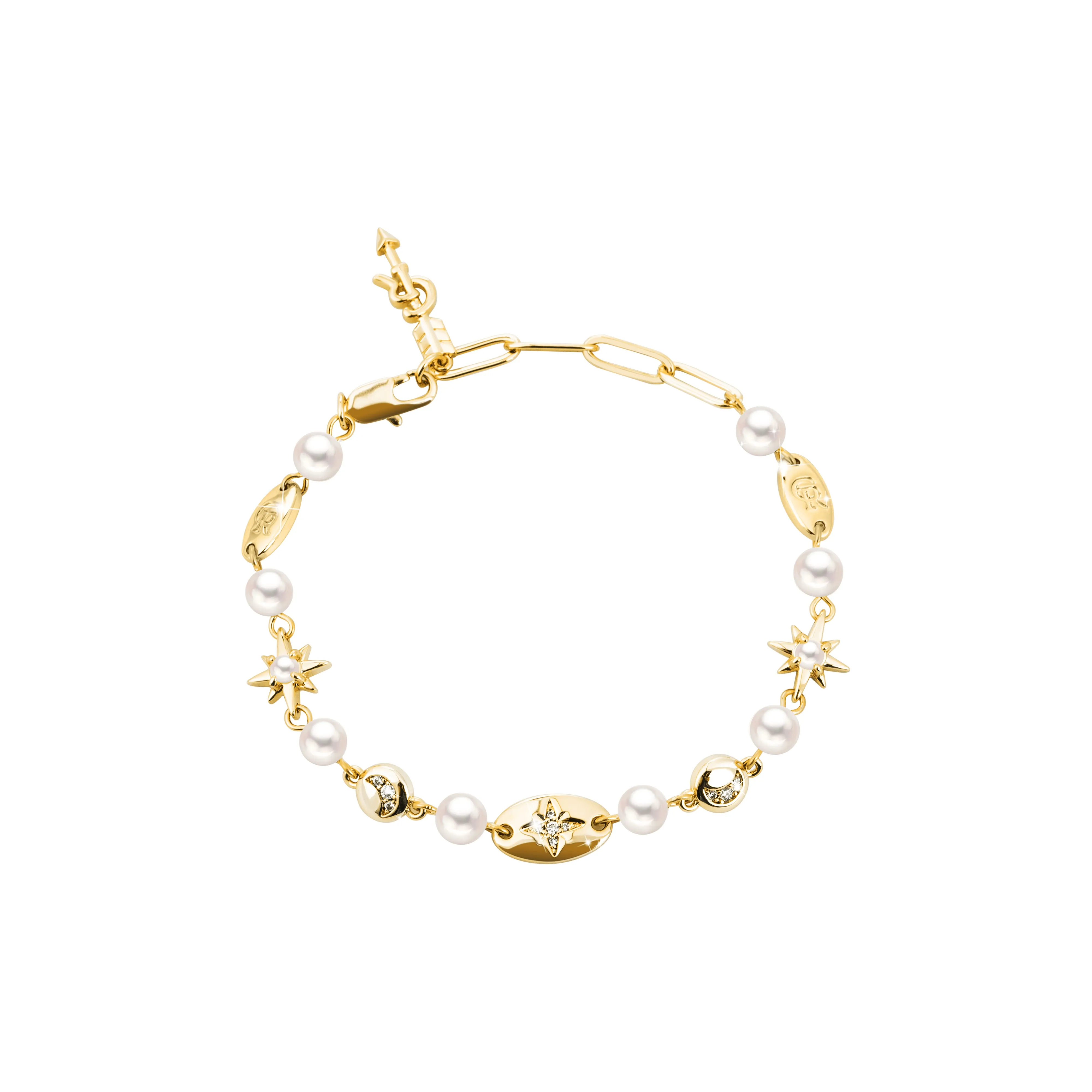 CHARLOTTE RAFFAELLI· Латунь Циркон Жемчужная раковина Браслеты Женские Золото