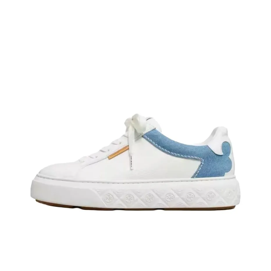TORY BURCH Ladybug Low Top Skateboard Shoes Women's White