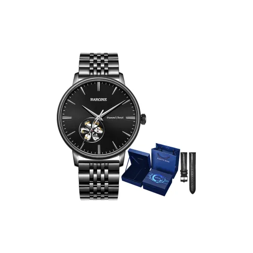RARONE Механические Мужские Часы Movement 41mm*41mm*11mm Черные
