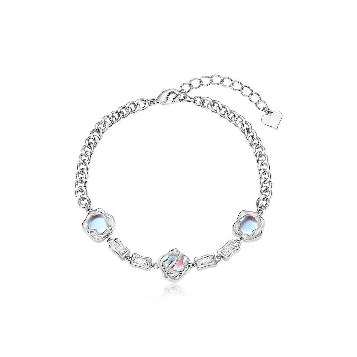 Floating Joy Медный Лунный камень Циркон Браслеты Женские