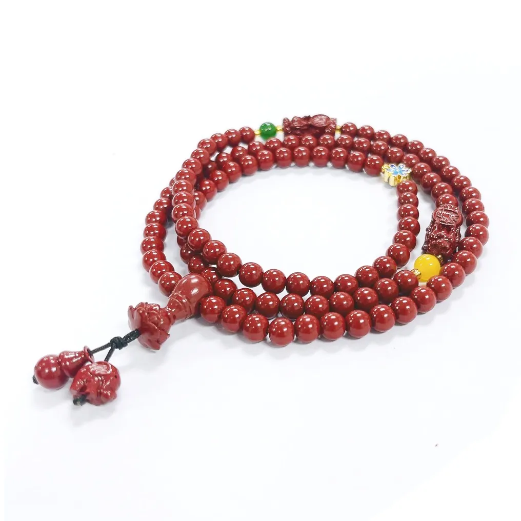 Jinghua Record Reconstructed Cinnabar Jade Bracelets Unisex