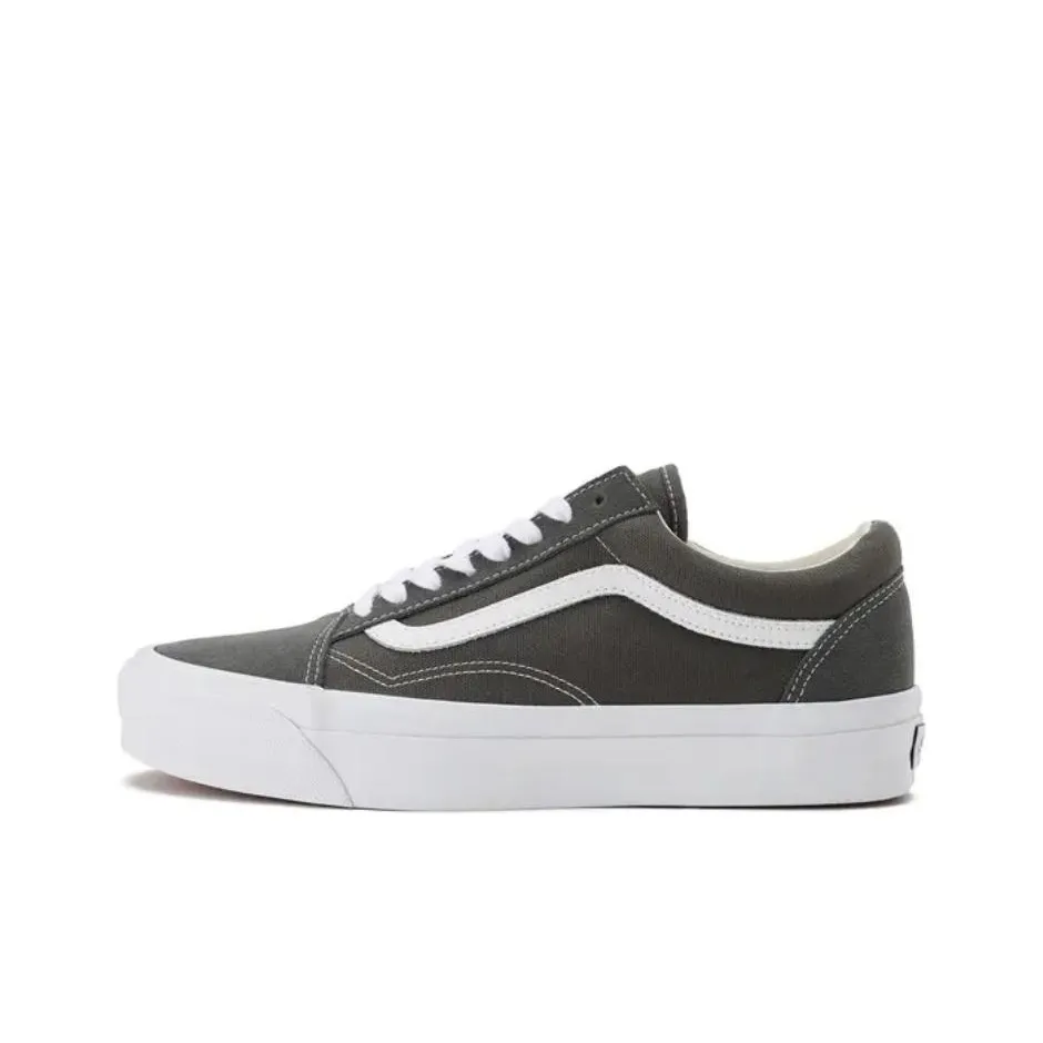 Vans Old Skool 36 Skateboard Shoes Men Low Top Gray White