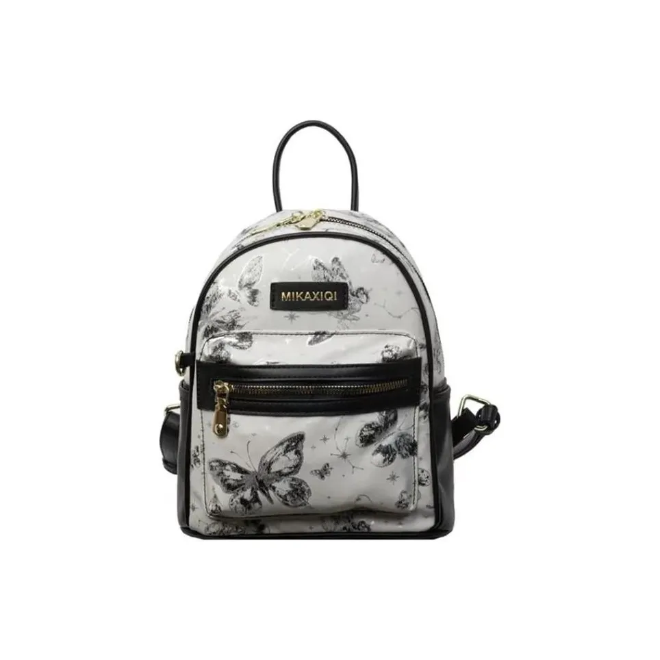 RKM ПУ (полиуретан) Carry Рюкзак Стандартный Женский Черный Розовый Серебряный