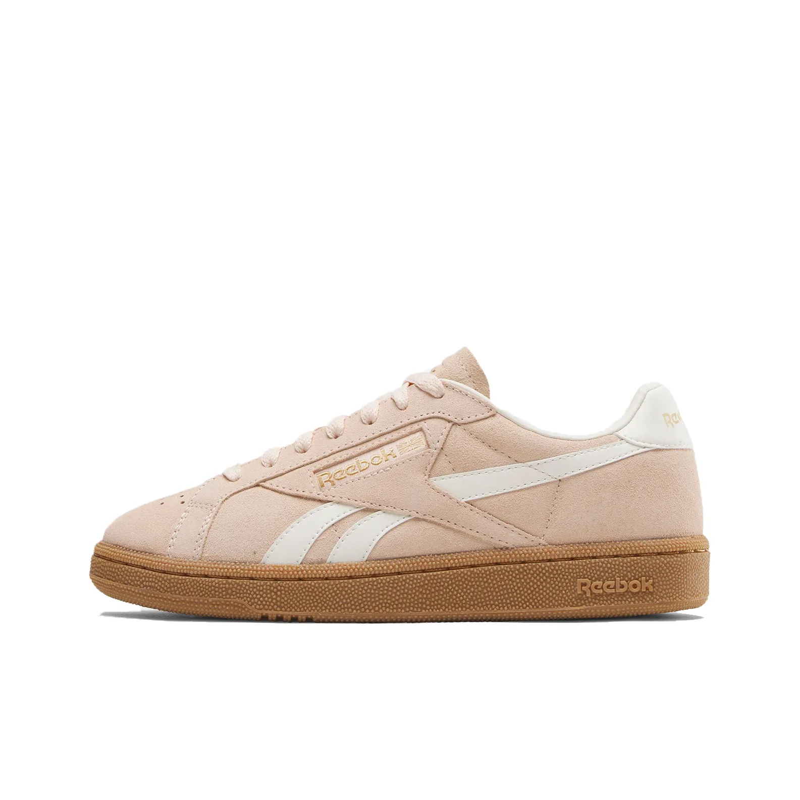 Reebok совместный бренд CLUB C GROUNDS UK Low Топ Скейтборд Кроссовки Женские Бежево-розовые