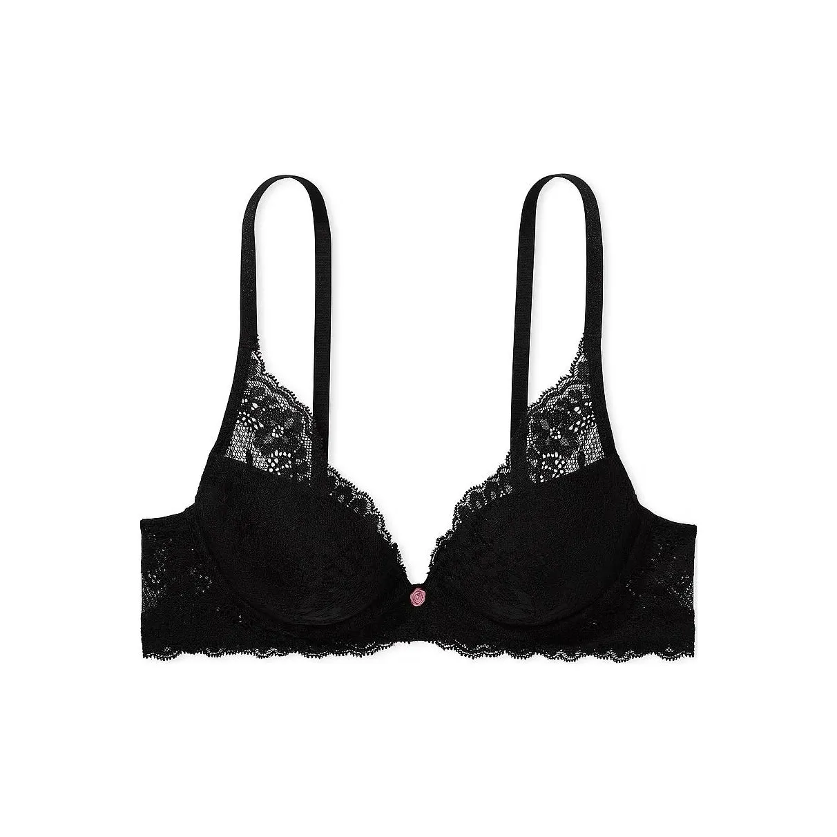 Victoria's Secret Fantasy Collection Dream Angels Кружево Легкий С легким наполнением Бюстгальтер Черный Бюстгальтер Женские Черный