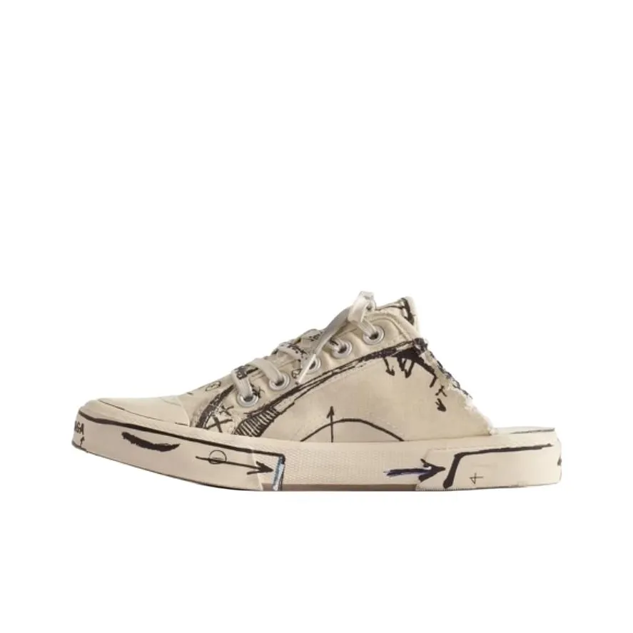 Balenciaga Paris Домашние тапочки Женские Бежевые