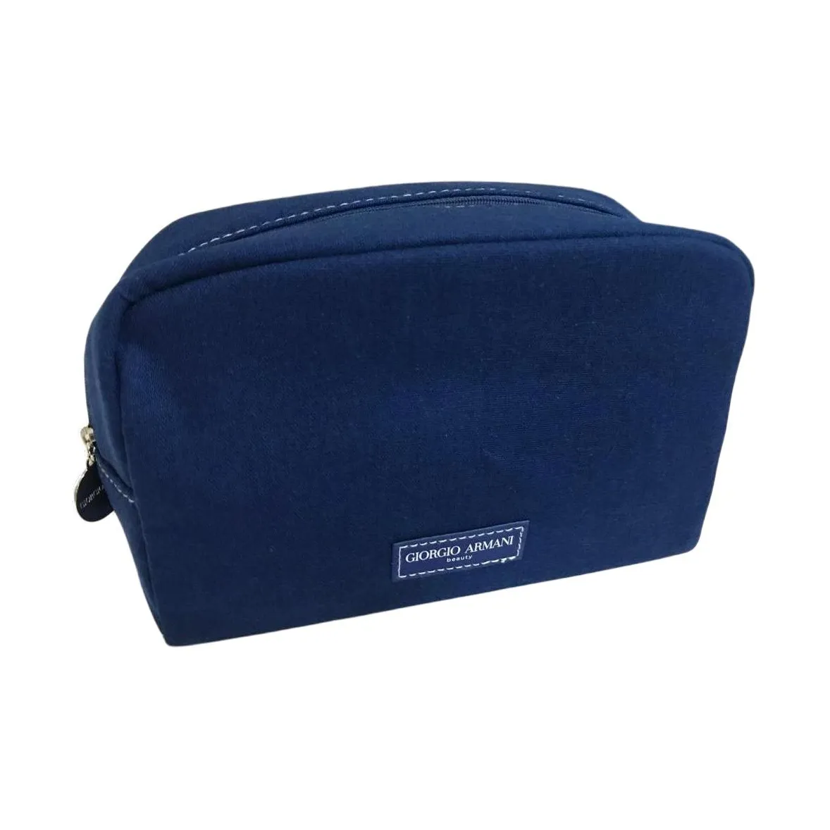 GIORGIO ARMANI Синий Прямоугольный Холст Косметичка Хранение