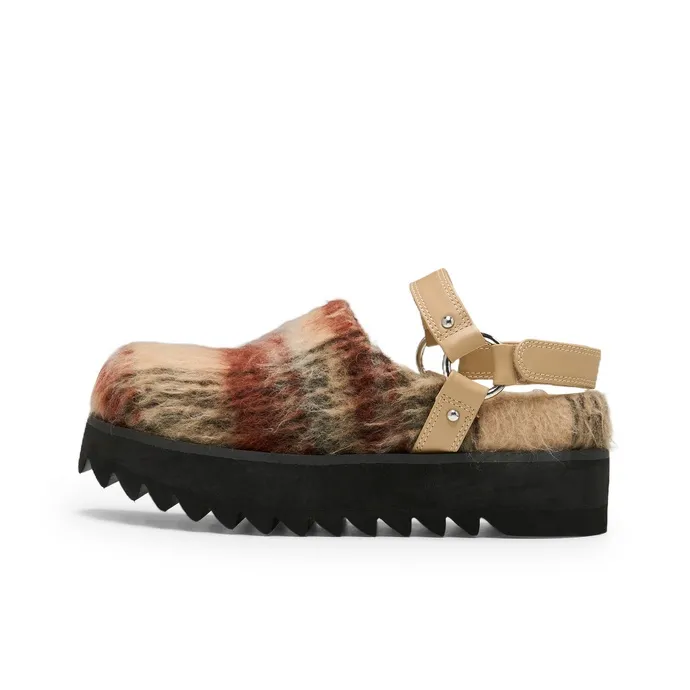 Lost In Echo Outer Platform Height Increasing Double Straps With Hook-and-Loop Buckle Boots