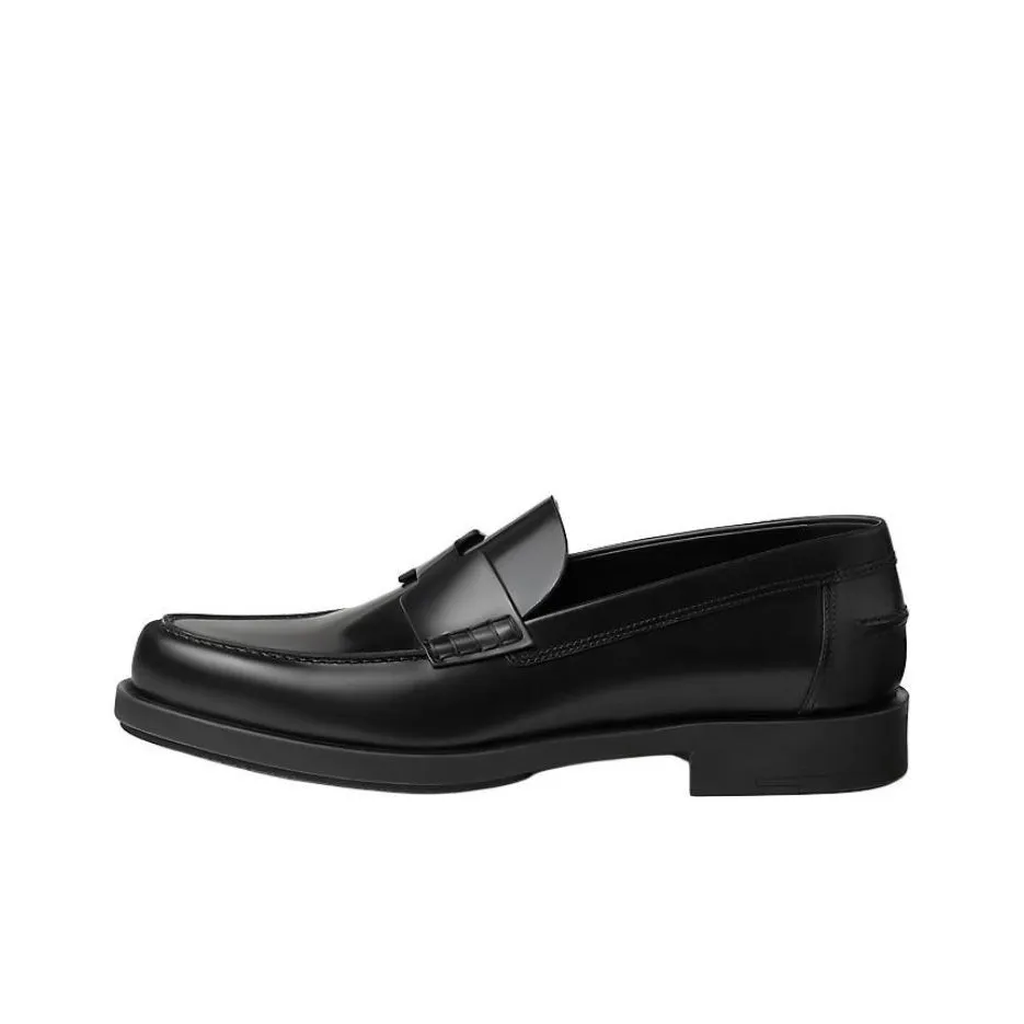 HERMES Loafers Men's Black
