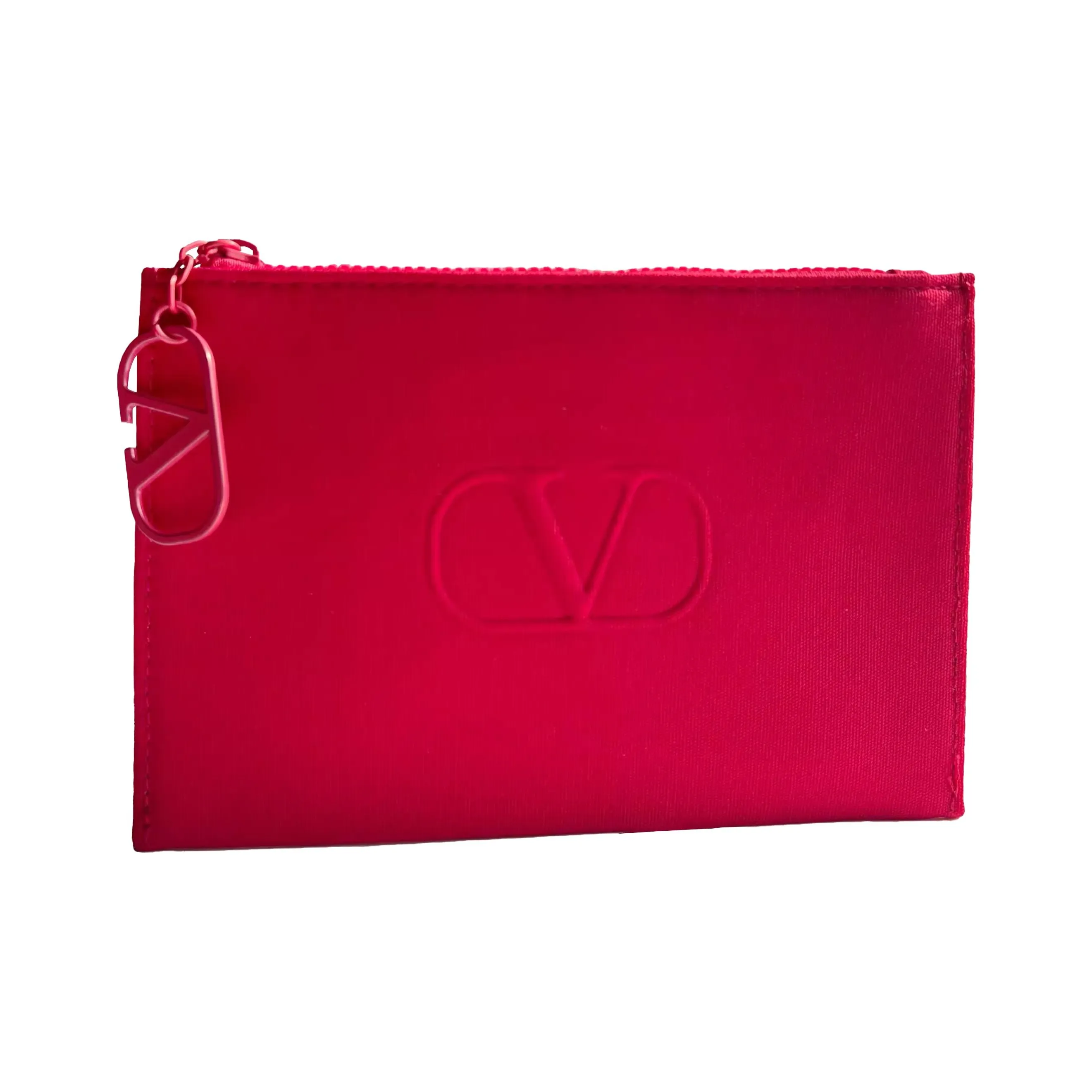 Valentino Классический Красный Конверт Косметичка Хранение