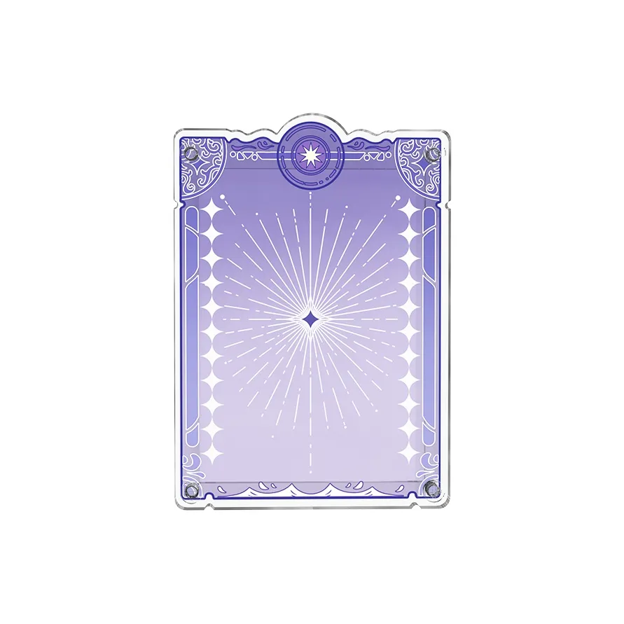 LIGHT YOUR BRICKS Le Yi Bao Compatible Guomei Anime Card Card Character Stand Acrylic Frame Protector Model Accessories