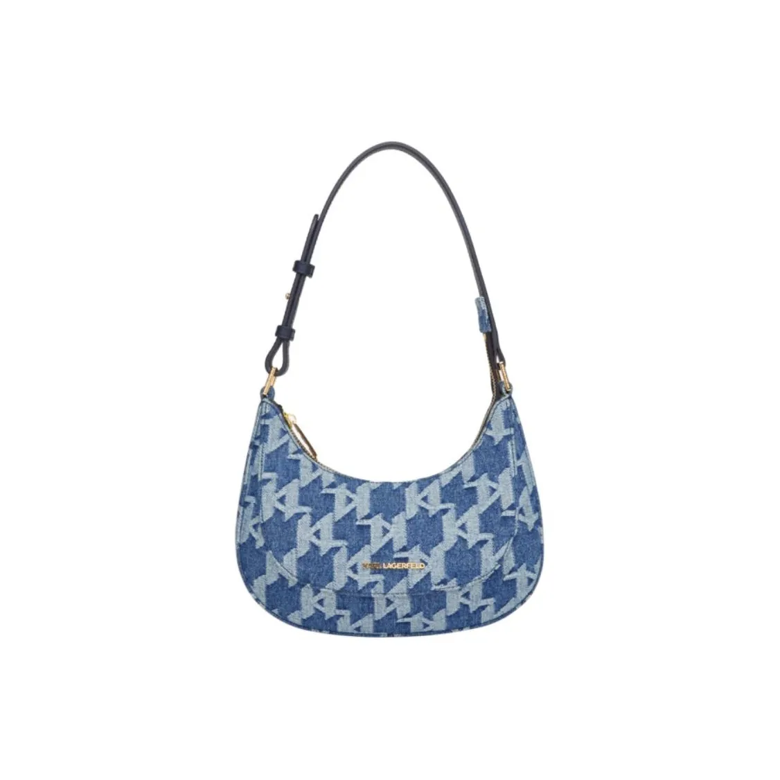 Karl Lagerfeld Сумка из коровьей кожи в форме полумесяца сумка через плечо сумка обычная женская синяя