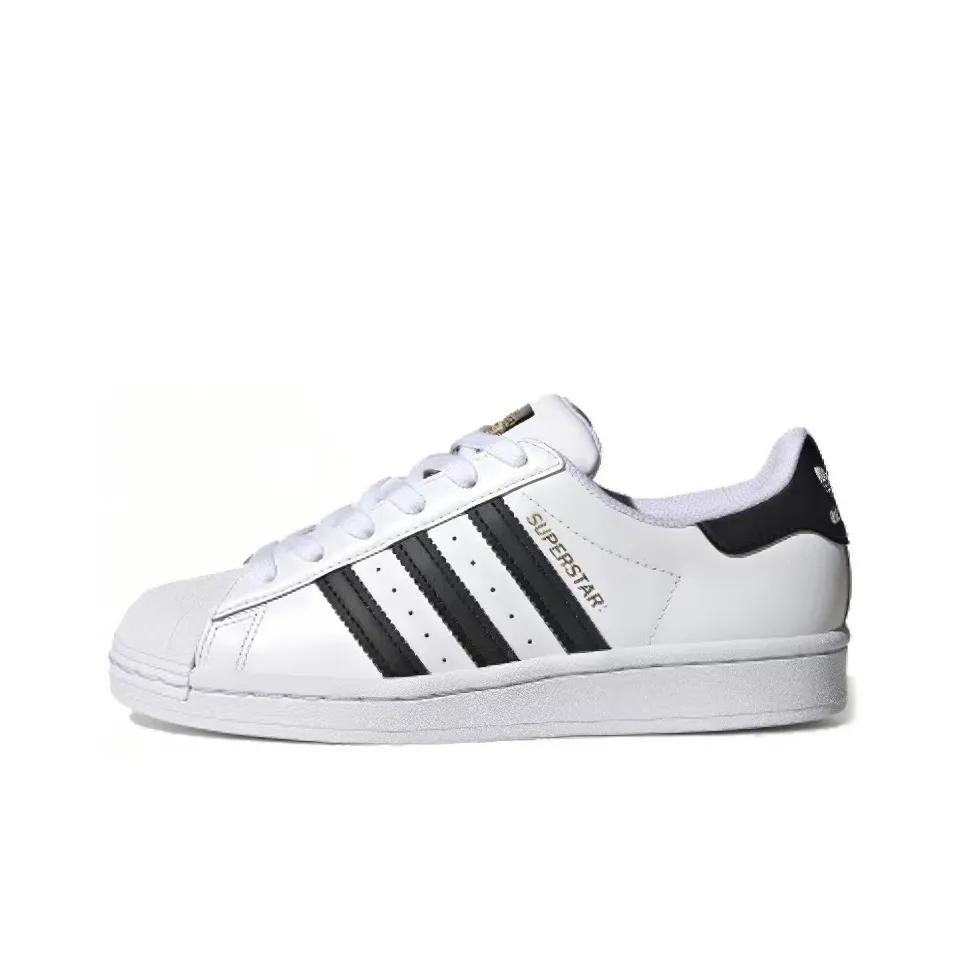 Adidas Superstar Cloud White Core Black Gold GS