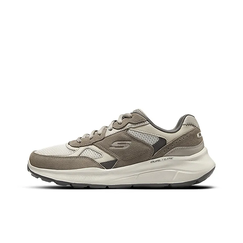 Skechers Anti Slip Wear Resistant Low Top Casual Running Shoes Men's Tan